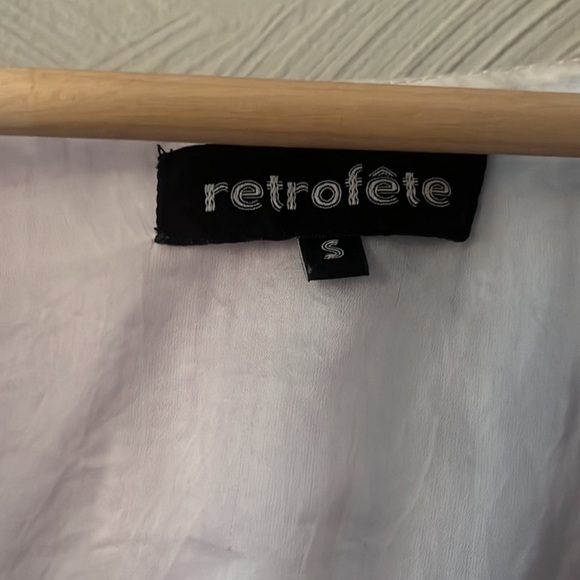 Retrofete Gabrielle dress in rainbow unicorn stripe - Picture 4 of 6